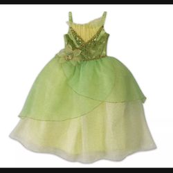 Tiana. Costume. Dress. Princess Disney. Sz. 3-6. Years