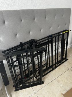 Full size bed frame and headboard
