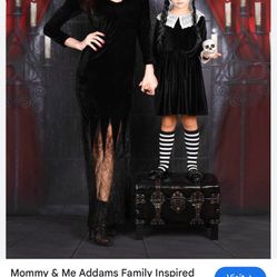 Mia Bella Girls Wednesday, Addams Vintage Costume dress
