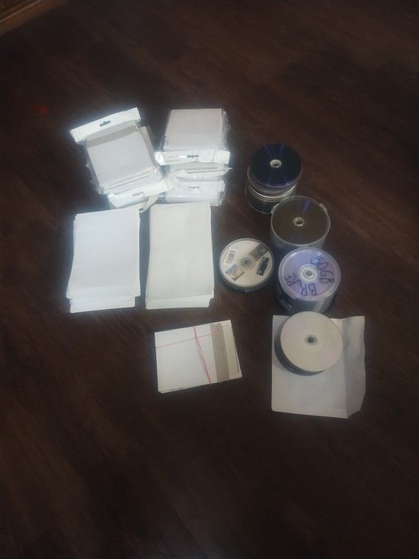 Blank CDs And White Envelopes For 10.00 All
