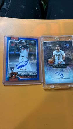 Topps Chrome Autograph Card Lot of 2