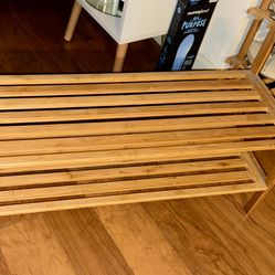Bamboo shoe rack