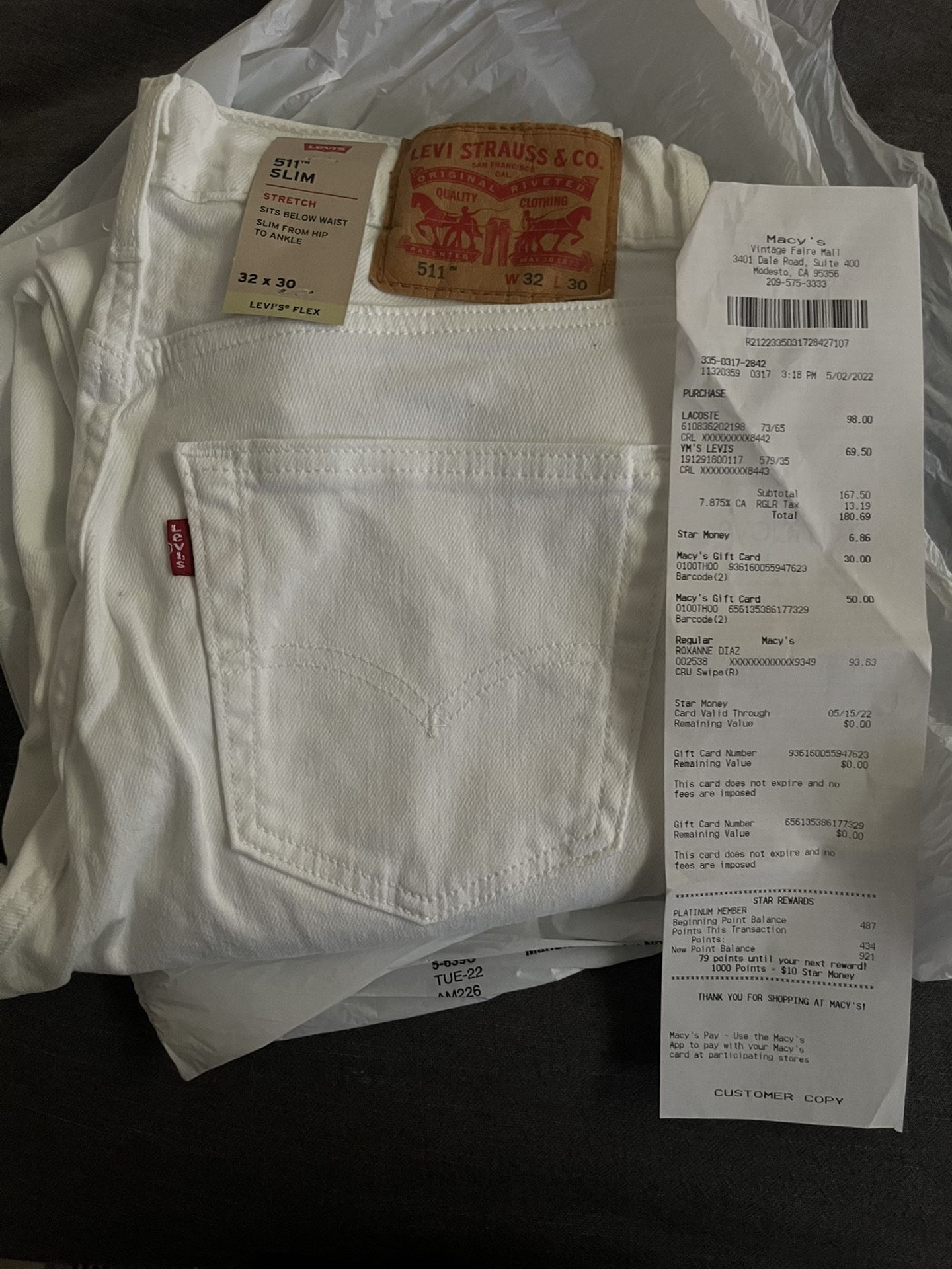 Brand New 511 Slim 32-30