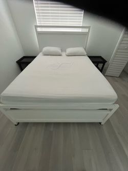 Queen Bed Frame & Mattress