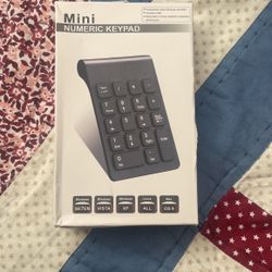 Wireless Number Pad, Numeric Keypad Numpad with USB Receiver, 18 Keys Portable Mini Keyboard for Laptop Notebook, Desktop, Surface Pro, PC - Blac