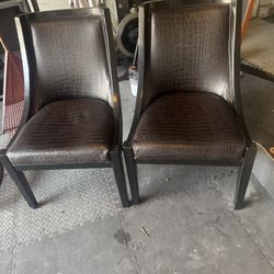 Pair Of Ashlie Rohne Uph Side Chairs