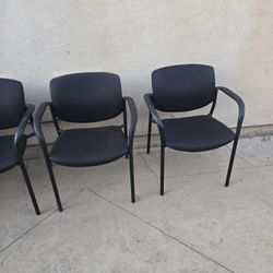 Office Skatable 6 Chairs With Arms As New All For $300
