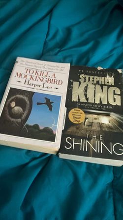 To kill a mockingbird by Harper Lee and the shining by Stephen king