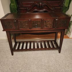 Ashley T-753-4 McKenna Dark Brown sofa table 