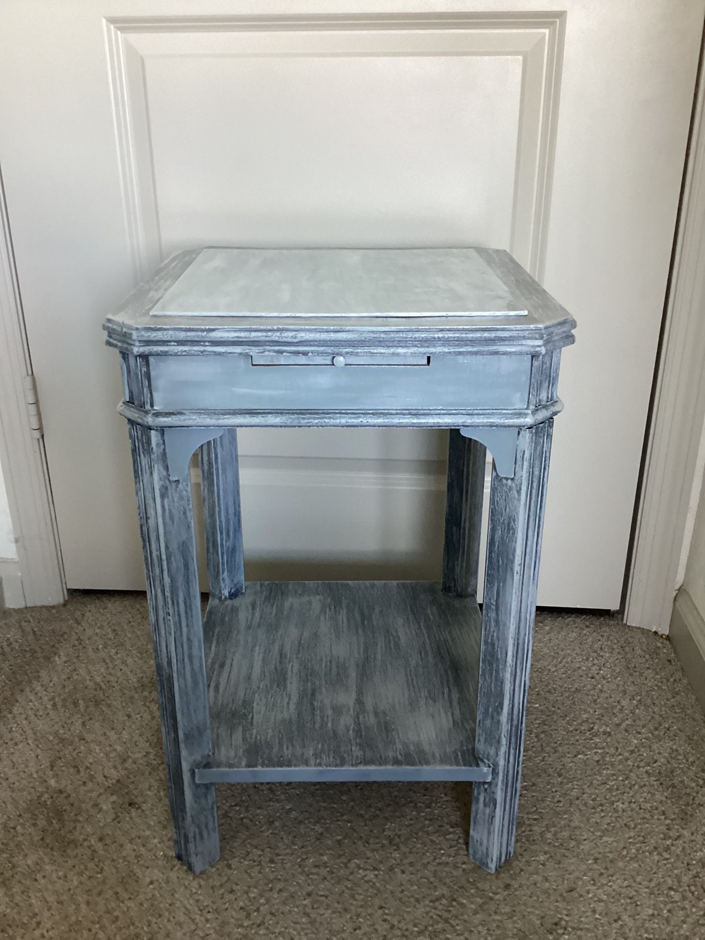 Small Shabby Chic Grey Table