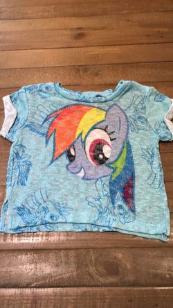 4/5T My Little Pony crop shirt - $5!!