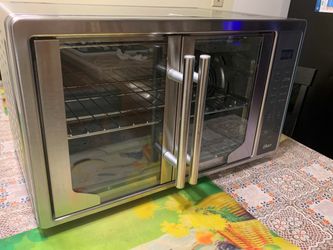 Oster Air Fryer Oven 10-in-1 Countertop Toaster Oven XL Capacity & French Doors, Stainless Steel