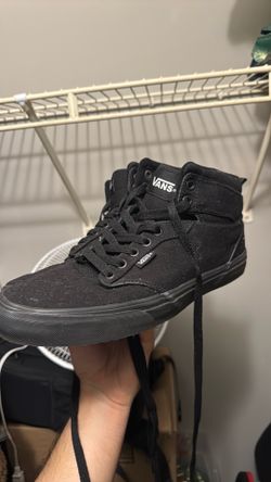 High Top Vans - Black, Size 9