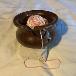 No Snag Wooden Knitting Bowl