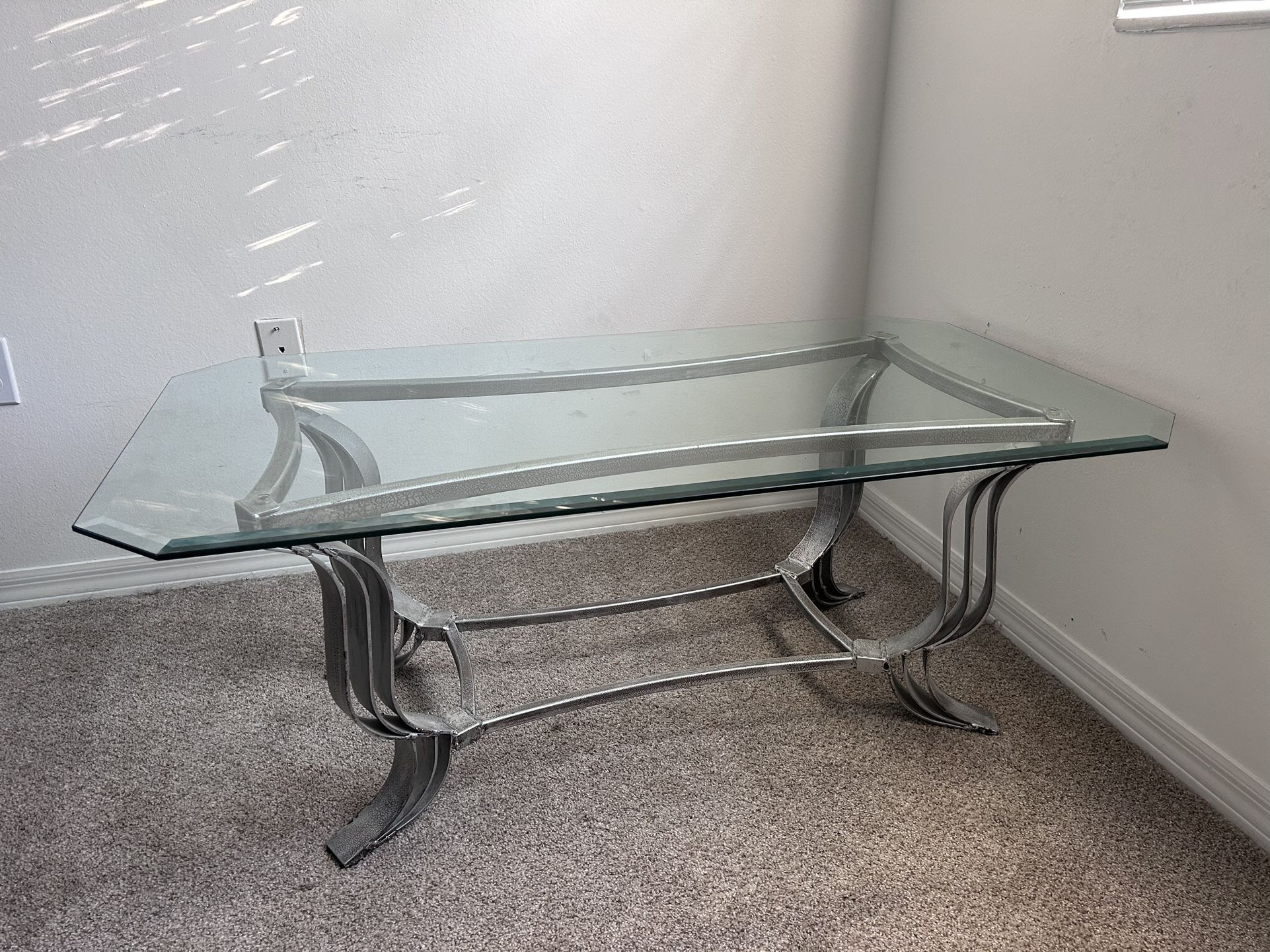 Glass-top coffee/side tables