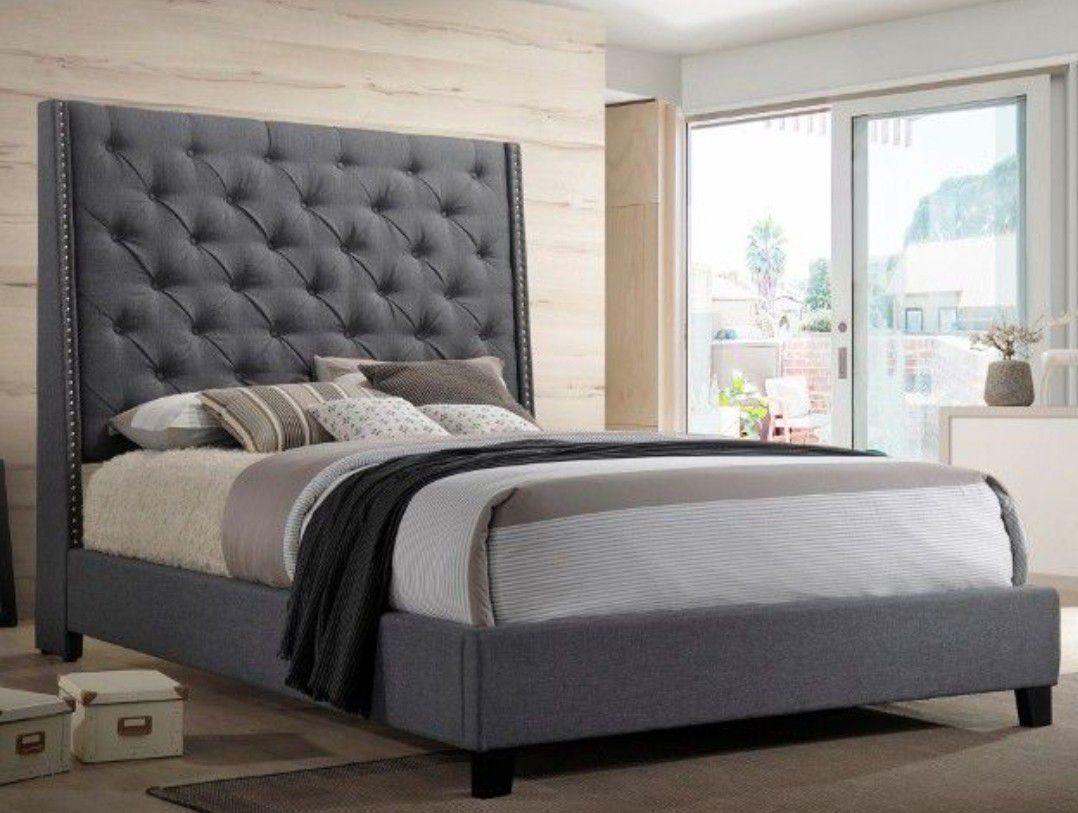 Queen Fabric Bed Frame