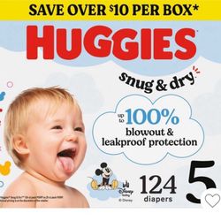 Huggies Size 5 124 Diapers