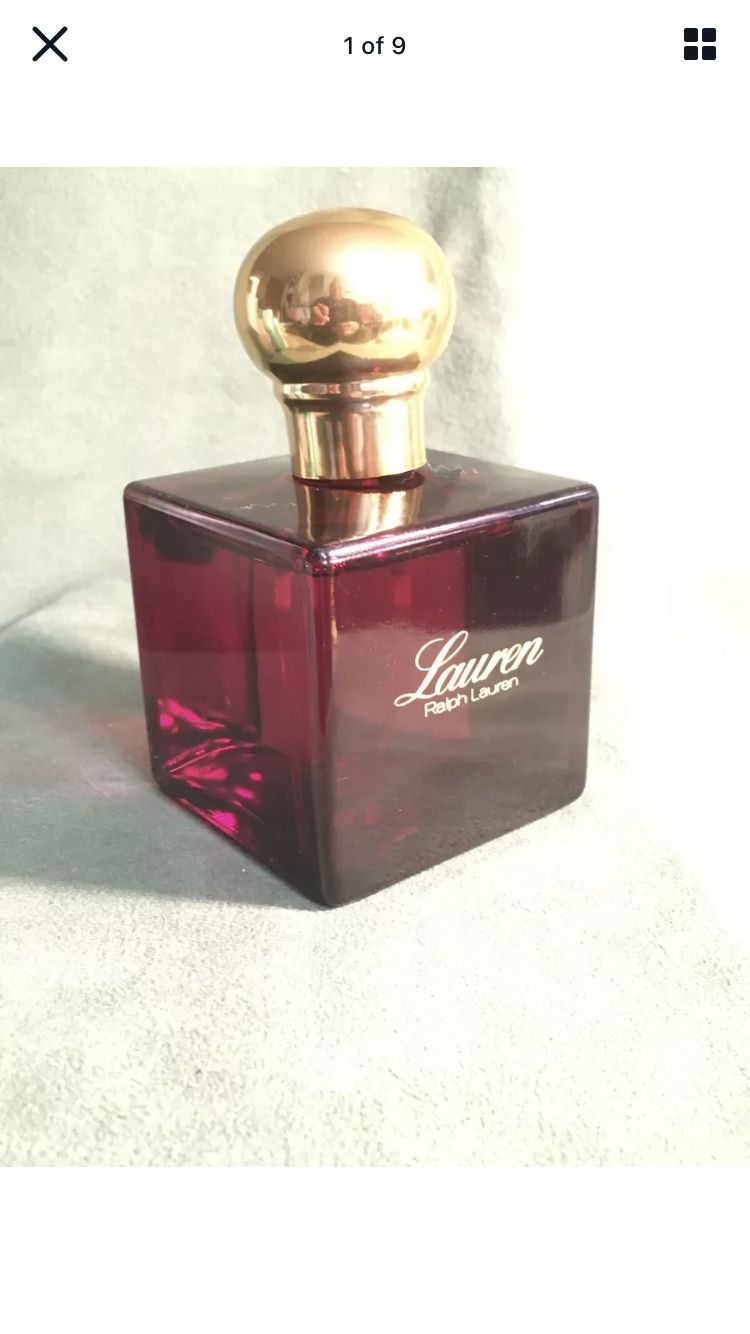 Vintage Lauren Ralph Lauren Eau de Toilette Spray spray Red Bottle 4 Oz Full.