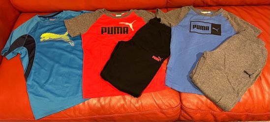 Boys Youth Puma Shirt & Pants Set (Size 7/8)