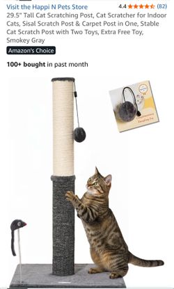 HAPPI N PETS new 29.5 tall cat scratching post