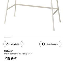 IKEA Lillasen Bamboo Desk