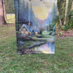 Tapestry Wall Hanging Vintage Thomas Kincade