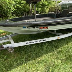 Ranger Bass Boat  18’ With 175 Everoude