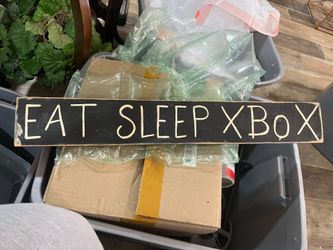 Xbox gamer wooden sign