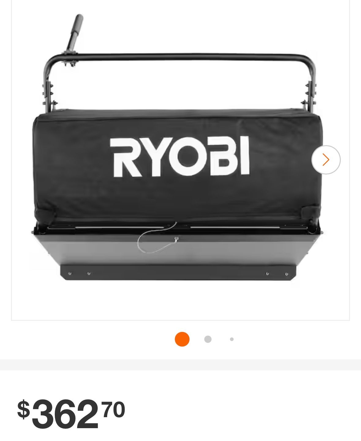 RYOBI Integrated Bagger for RYOBI 80V HP 30 in. Zero Turn Riding Lawn Mowers