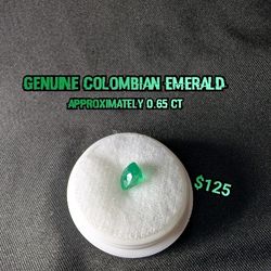 Genuine Colombian Emerald 0.64 ct
