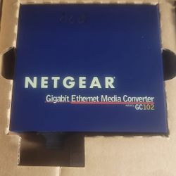 Netgear Gigabit Ethernet Media Converter model GC102