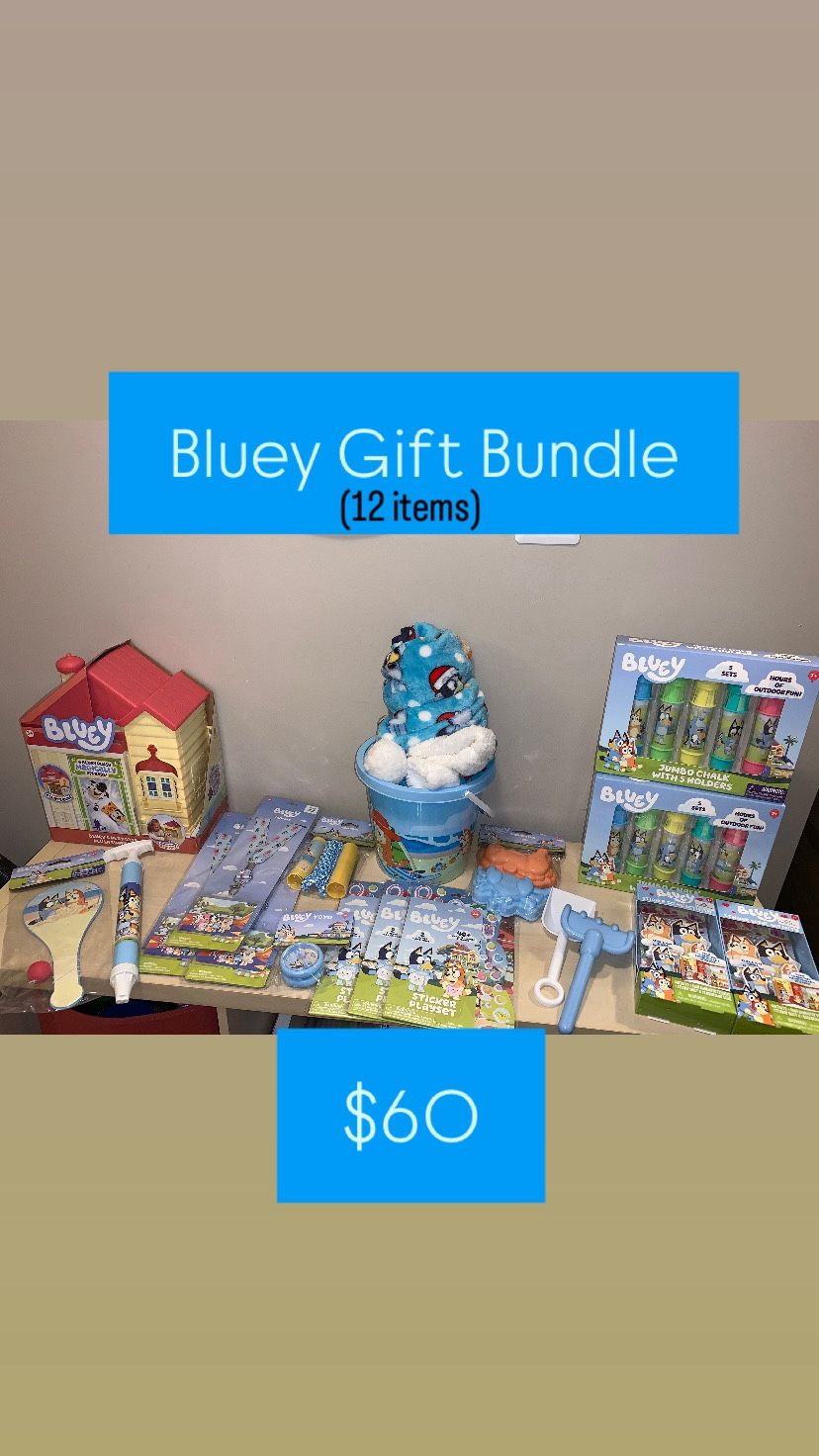 BRAND New Bluey Toy Gift Bundle (12 items)