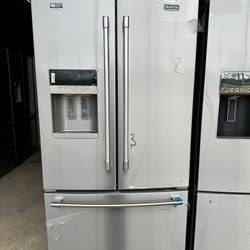 ✨ BRAND NEW 36” MAYTAG SS FRENCH 3 DOOR FRIDGE ✨ $42 DOWN ✨ WARRANTY✨ 