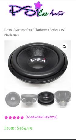 Platform 1 series subwoofers Car Audio