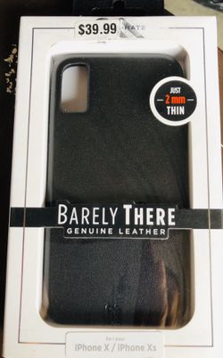 Case Mate - Barely There Genuine Leather - iPhone X & Xs - $39.99