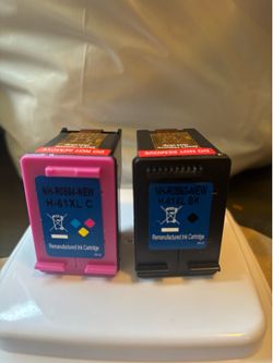 Hp ink xl 61 color, and a black