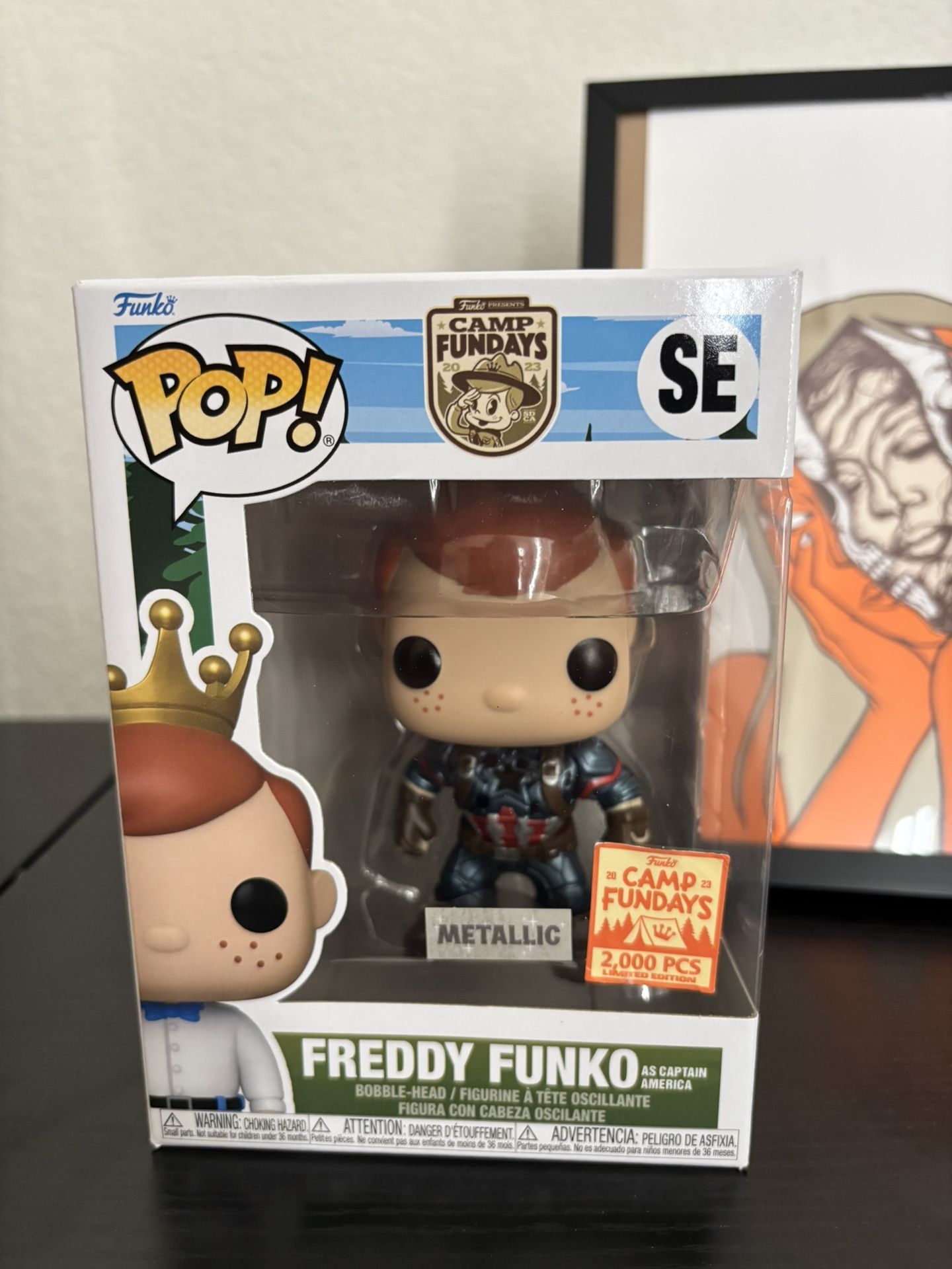 Freddy Funko As Captain America Pop Marvel Avengers