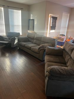 Couch, love seat and recliner