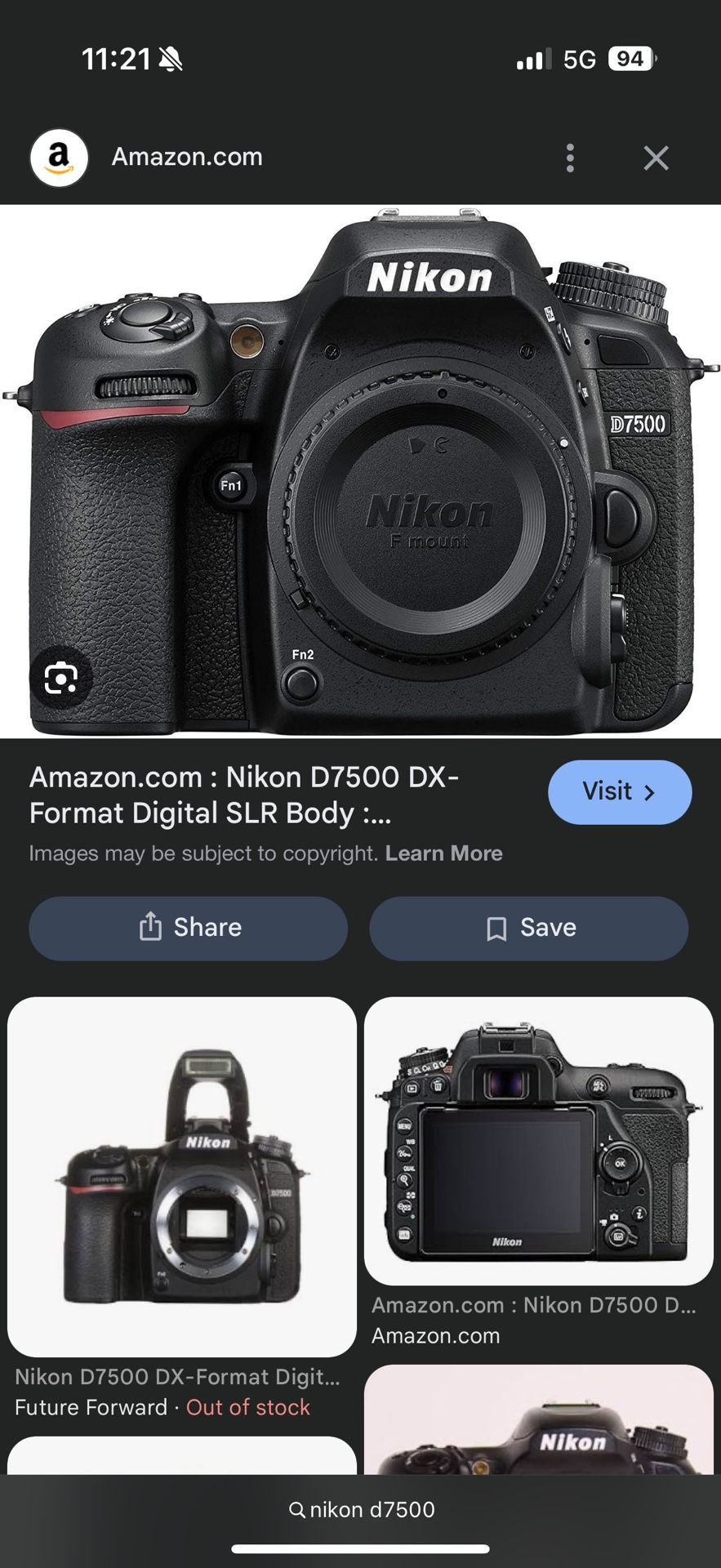 Selling Used Camera and Lense