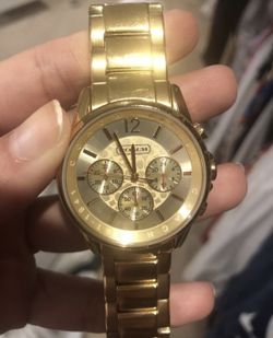 Coach gold women’s watch