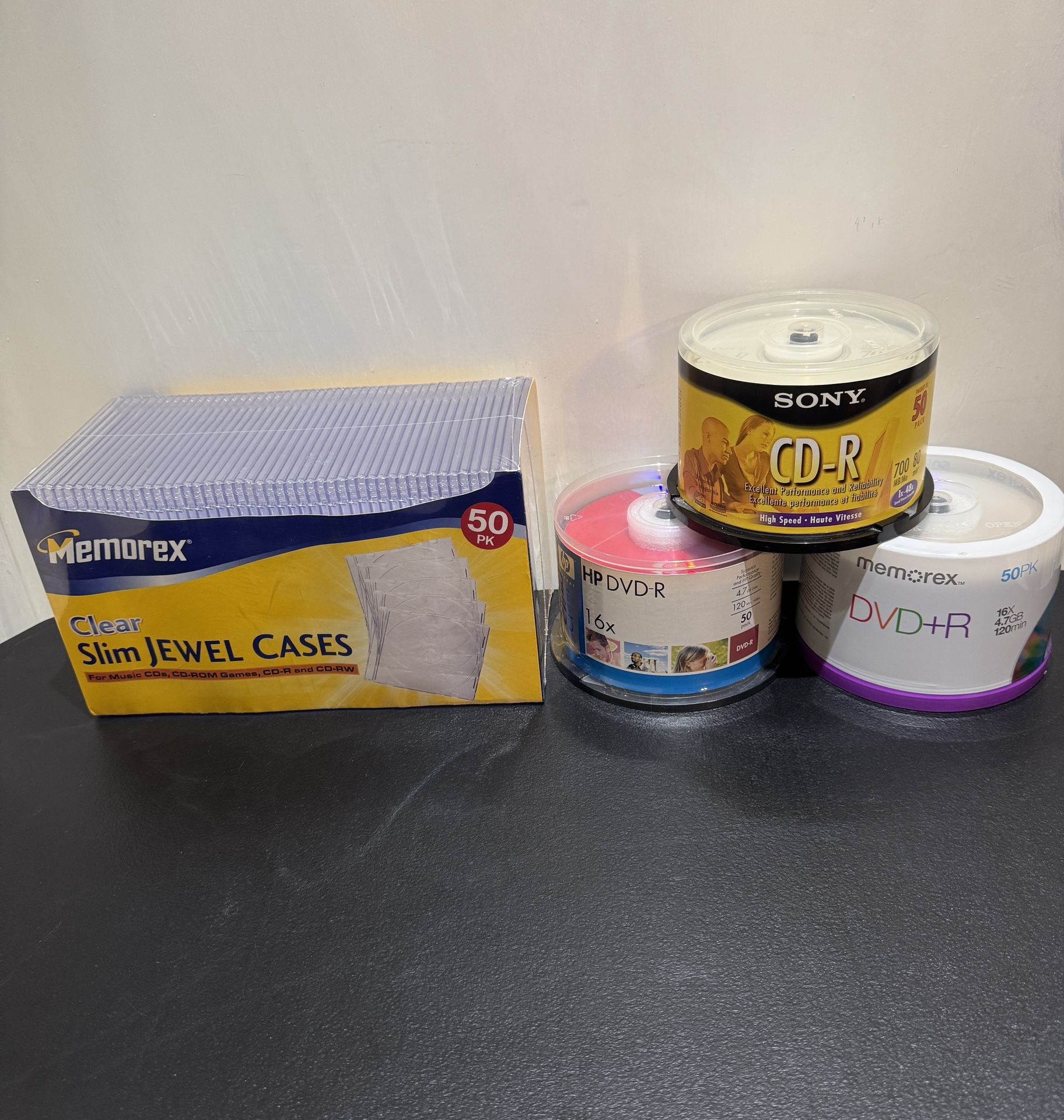 New Blank CD-R, DVD-R, & Clear Cases - New