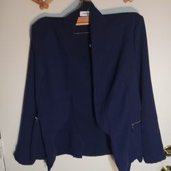 Just Fabulous Woman's Blue Suit Jacket
