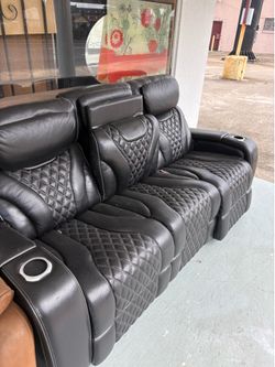 black sofa (electric)