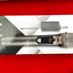 FOL Wireless Microphone UHF Rechargeable Battery 