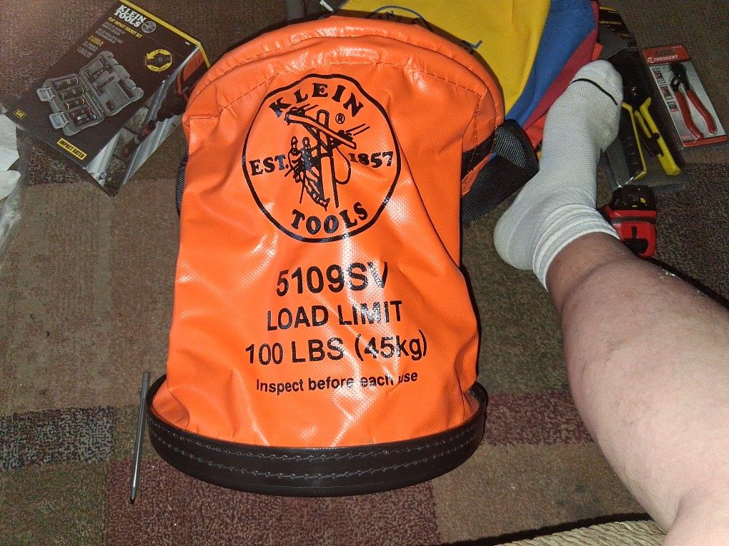 Klein 12" Deep 5109SV 100LBS Vinyl Tool Bucket