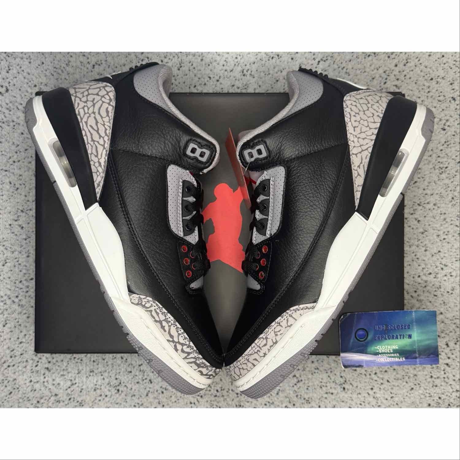 Jordan 3 Black Cement 8.5 Men