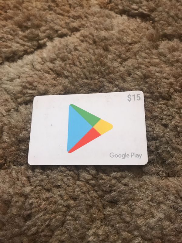$15 google play card