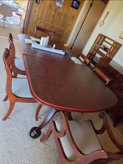 Dining table and chairs