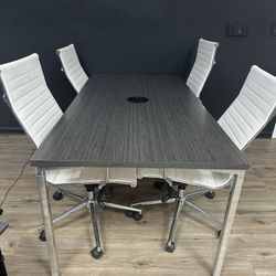 Conference Table And 4 Chairs