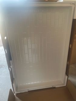 Traverse 60 in. W x 72.25 in. H 2-Piece Direct-to-Stud Shower Back Wall in White